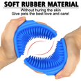 thumbnail image 3 of cepillos para el cuidado de perros, cepillo para champú para mascotas, cepillo para el baño de perros, cepillo para quitar el pelo, peine de goma para masaje relajante con correa ajustable para pelo c, 3 of 5