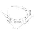 thumbnail image 2 of unbranded Headband Con Rhinestone En Metal Plateado Cómodo Para Fiestas Y Ceremonias, 2 of 8