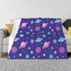 thumbnail image 1 of Fotbe Space Manta de Franela con Estampado, Manta Ultrasuave para Cama, Sofá, Auto, Hipoalergénica y Antibolitas-60"x50", 1 of 6