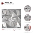 thumbnail image 4 of Panel Decorativo 3d Para Pared / 10pz 2.5m2 / Texturas S050 PLATINO, 4 of 4