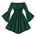 thumbnail image 4 of JAJAHO Girls Renaissance Dress Off Shoulder Bell Sleeve Pirate Halloween Dress For Carnival Party 3-11Y, 4 of 4
