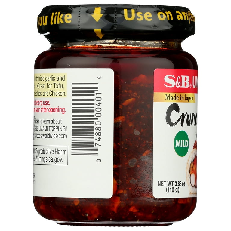 S&B Fried Chili Oil with Crunchy Garlic Topping, 3.9 oz S&B Fried Chili Oil with Crunchy Garlic Topping, 3.9 oz