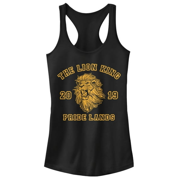 Junior's Lion King King's Mane 2019  Racerback Tank Top Black X Small
