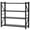 black, variant on DMZVHBOL 4-Tier Metal Adult Storage Shelves - 78.74"W x 23.5"D x 78.74"H, Holds up to 3000 lb, 660 lb Per Shelf, Blue