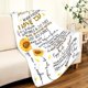 thumbnail image 5 of LHSHID Daughter Blanket to My Daughter from Mom Gifts Letter Printed Throw Fleece Flannel Blankets Birthday Gifts for Daughter Adult Mother Daughter Gift from Mom Blanket for Kids 60"x80", 5 of 7