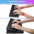 thumbnail image 3 of Soporte para teclado KEPUTAIER ergonómico inclinado con reposamuñecas negro, 3 of 7