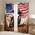 thumbnail image 2 of Homewish Dirt Bike Boy Girl Black Out Curtains,Usa Flag Curtains Pack of 2 (42x63 Each),Extreme Sport Bedroom Curtains,Super Cozy Room Decor, 2 of 6