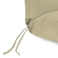 thumbnail image 6 of Jordan Manufacturing Sunbrella 74" x 22" Spectrum Sand Solid Rectangular Outdoor Chaise Lounge Cushion with Ties and Hanger Loop, 6 of 11