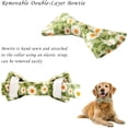 thumbnail image 4 of Bowtie Dog Collar Female, Bow Tie Floral Girl Dogs Collars, Adjustable Soft for Small Medium Large Cats, Cute Daisy Patterns Comfortable Cotton Collars with Metal Buckle, Durable Pet Puppy Gift Pink, 4 of 6