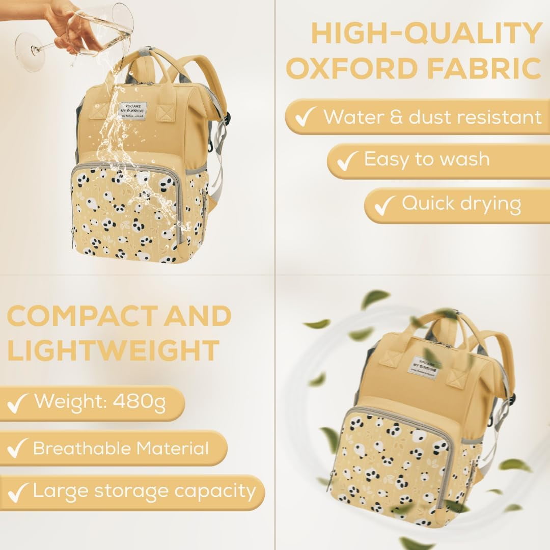 Diaper Bag Backpack for Moms - Diaper Bag Backpack for Girl - Multi-Function Diaper Bags for Baby Girl - Waterproof Baby Bag for Mom whit Insulated Pockets & Stroller Straps.