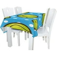 thumbnail image 2 of Coolnut 60"x108" Tablecloth Tennis Ball On Blue Modern Table Cover for Home Decoration Spill Proof Cloth Washable for Dinner Picnic, 2 of 6