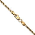 thumbnail image 3 of Primal Gold 14 Karat Yellow Gold 1.9mm Diamond-cut Parisian Wheat Chain Necklace, 3 of 4