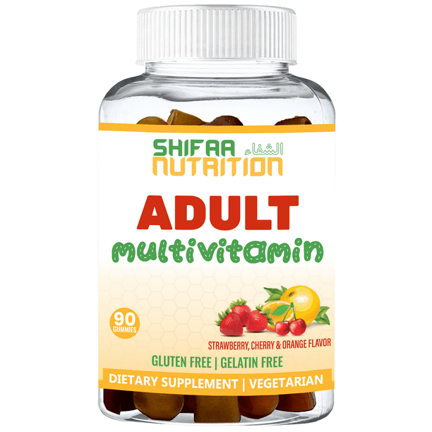 Halal Multivitamins For Adults 90 Gummies, 45 Days Supply w/ All
