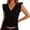 Black, variant on T Shirts for Women Summer V Neck Flutter Sleeves Soft Basic Casual Spring Fashion Relaxed Fit Tees White 3XL