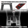 thumbnail image 4 of Gear Panel Trim Shift Box Cover Decal for Honda Civic Sedan Hatchback Coupe 2016-2021 Accessories Sticker Fiber Pattern, 4 of 6