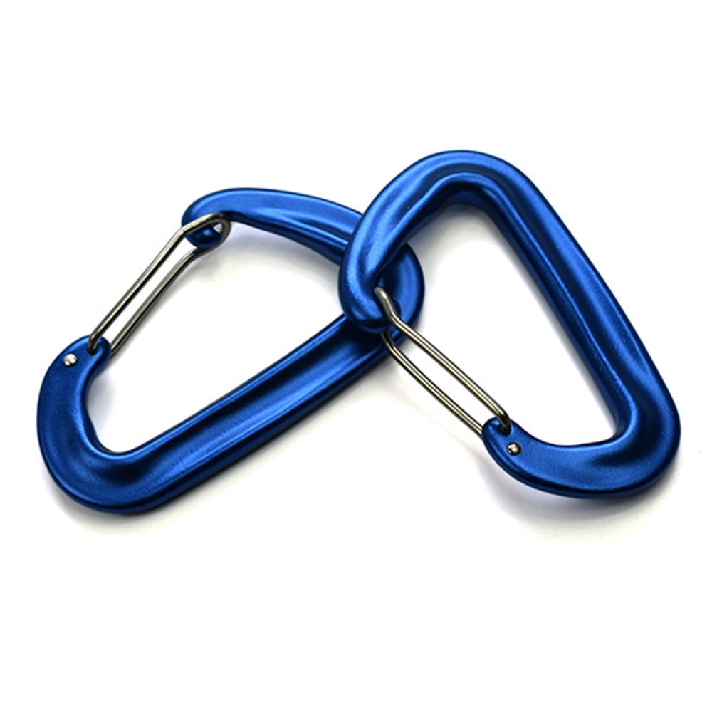 2 PCS High Duty Carabiner 12KN Ultralight Clip Outdoor Camping Hammocks Traveling Backpacking Wire Gate Carabiners 