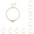 thumbnail image 3 of Tobilleras Qarigey en capas con cuentas estrellas estilo playa Oro, 3 of 5