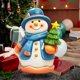 thumbnail image 4 of Seyotauo Christmas Snowman Ornaments Double Sided Xmas Hanging Decorations, Acrylic Snowman Figurines Ornament for Christmas Tree Wreath Fireplace Window Holiday Party Supplies Gift, 4 of 6