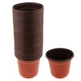 thumbnail image 2 of DOLITY Double Color Flower Plants Plastic Pots Nursery Container 130mm, 2 of 9