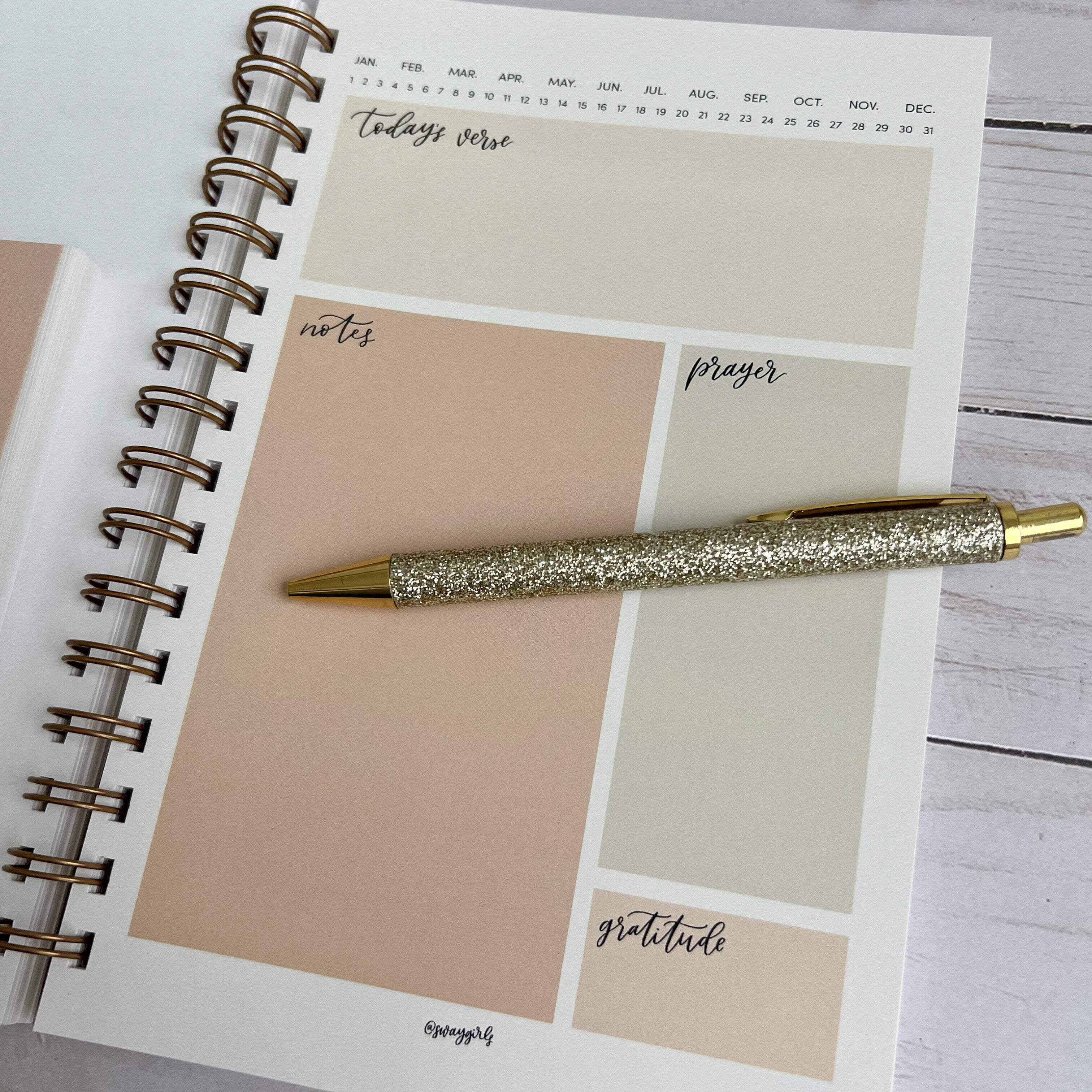 Notebook | Bible Study Worksheet | Pink | Matthew 24:35