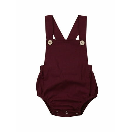 

Infant Toddler Baby Boy Girl Sleeveless Romper Jumpsuit Summer Clothes Outfits