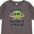 thumbnail image 4 of Inktastic Baseball Is My Favorite Season Boys or Girls Long Sleeve Toddler T-Shirt, 4 of 5