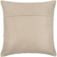 thumbnail image 4 of Surya Zander ZND-006 20x20" Square Rustic Leather Pillow Kit in Cream, 4 of 4