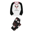 thumbnail image 4 of Hirigin Store Matching Family Christmas Pajamas, Long Sleeve Round Neck Raglan Tops + Pants Set, 4 of 10
