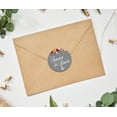 thumbnail image 2 of Darling Souvenir 45 Pcs Light Gray Round Floral & Anchor Save The Date Stickers DIY Envelope Seals-1.6 Inches, 2 of 4