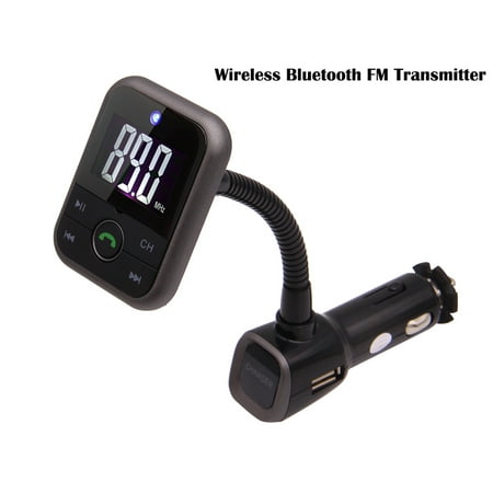 Bluetooth FM Transmitter Eincar Wireless FM Modulator Radio Adapter Handsfree Car Kit MP3 Player with LED Display and Remote Control Support USB Disk/ SD Card 3.5mm Aux-in for iPhone iPad