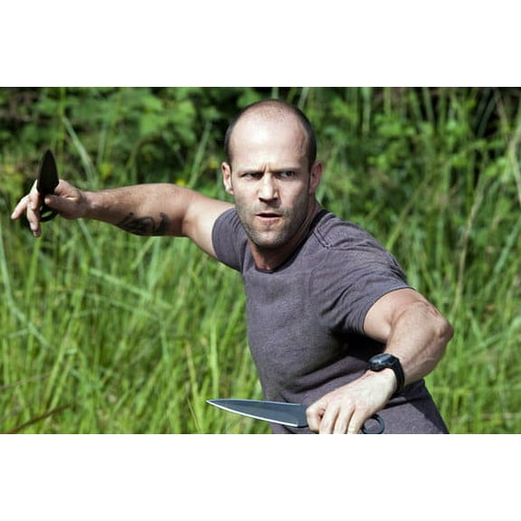 Jason Statham Fighting With Knives 24x36 Poster
