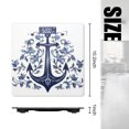 thumbnail image 2 of Bathroom Scale, Highly Accurate Digital Body Scale,Precisely Measures Weight up to 400 lbs-Blue Anchor With Floral Designs Surrounding It, 2 of 4