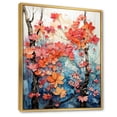 thumbnail image 2 of Designart "Peach Maple Trees Charm" Floral & Botanical Floater Framed Canvas Art Print, 2 of 7