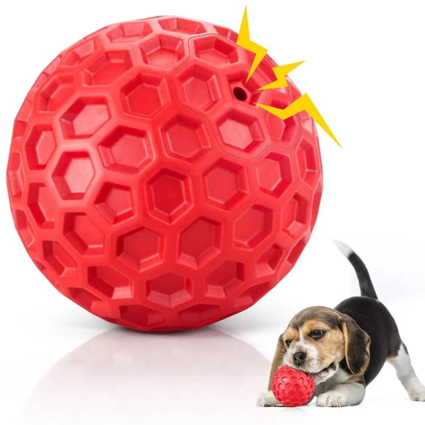 Pelota chirriante indestructible DISSONIC de juguete para perros pequeños