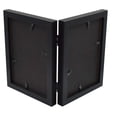 thumbnail image 4 of Golden State Art 2-Opening 5x7 Black Hinged Picture Frames with Real Glass, 1-Pack, 4 of 8