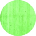 thumbnail image 1 of Ahgly Company Indoor Round Solid Green Modern Area Rugs, 6' Round, 1 of 1