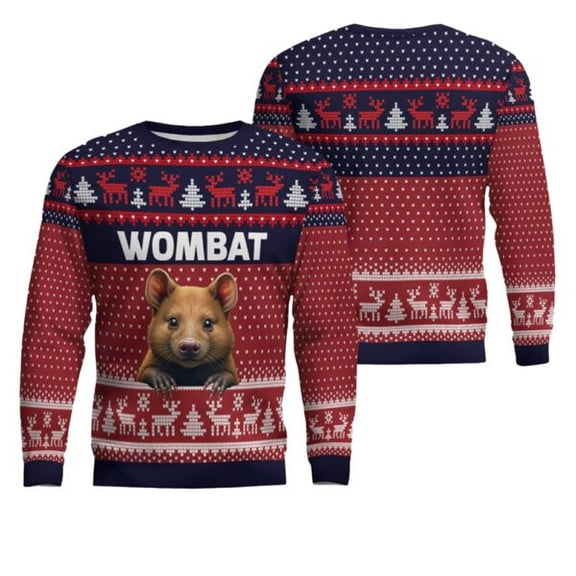 Wombat 3D Christmas Sweater