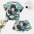 thumbnail image 5 of Demon Slayer Muichiro Tokito Women Pajamas Set Loungewear Sleepwear 2 Piece PJ Sets, 5 of 8