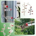 thumbnail image 3 of rujjftsy Window Hummingbird Feeder, Suction Cups Copper Wire Birds Hummingbird Water Feeder, Copper Hummingbird Feeder with Glass Bottles, Humming Bird Feeders for Outdoors Window T9V9, 3 of 8