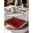 thumbnail image 6 of Red Floral Cloth Napkins Set of 4 Reusable Dinner Napkins, Country Farmhouse Abstract Flowers Pattern Cocktail Napkin Washable Table Napkins for Wedding/Holiday Party/Baby Shower 20"x20", 6 of 7