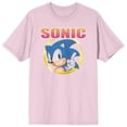 thumbnail image 3 of Sonic the Hedgehog Distressed Art Men's Pink Short Sleeve Tee-Medium, 3 of 5