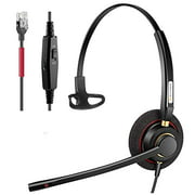 Arama Cisco Phone Headset with Noise Canceling Microphone Mute Switch Telephone Headset Compatible with Cisco IP Phones: 6941, 7841, 7861, 7941, 7942, 7945, 7960, 7961, 7962, 7965, 8811, 8841, 8845