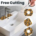 thumbnail image 3 of Pofeuu Navy Blue Plaid Sunflower Print Splash Guard for Sink Faucet Sink Gadgets-Splash Guard Behind Faucet Drip Catcher for Kitchen, Bathroom,Sink Mat, 3 of 7