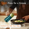 thumbnail image 4 of TrendPlain 16oz Glass Olive Oil Dispenser Bottle for Kitchen Gadgets Olive Oil Sprayer for Cooking with Stickers Black and Green, 4 of 7