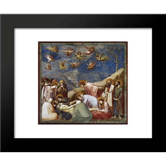 Lamentation (The Mourning of Christ) 20x24 Framed Art Print by Giotto