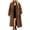 Faux Fur Jacket+Khaki, variant on Womens Full Length Faux Fur Coat Wrap Collar Open Front Coats Trnedy Winter Warm Jackets with Side Pockets 2XL