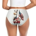 thumbnail image 3 of Cute Alpaca USA Flag A Womens Briefs Underwear, No Show Seamless Underwear for Women, Soft Stretch Women's Panties, Classic Hipster Panties Bikini Underwear Briefs for Ladies, 3 of 6