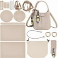 thumbnail image 2 of DIY Imitation Leather Bucket Bag Making Kit Crossbody Bag Handicraft Making Set for Women's Handbags Handmade Shoulder Bag Sewing Accessories for Birthday Christmas Holiday Misty Rose, 2 of 8