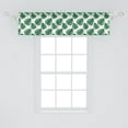 thumbnail image 2 of Ambesonne Philodendron Valance Pack of 2, Jungle Leaves, 54"X12", Green and White, 2 of 2