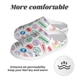 thumbnail image 6 of KLL Stamp Set Collection Pattern Adult Unisex Cozy Slippers,Fuzzy Slip-on Slippers TPR Sole Slippers Comfort Plush Home Footwear for Indoor & Outdoor-37/38, 6 of 7